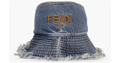 fendi roma bucket hat|Fendi denim bucket hat.